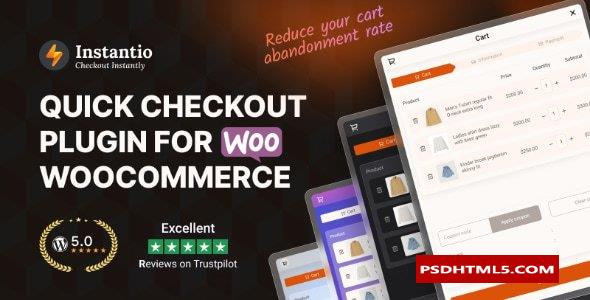 Instantio v3.2.6–WooCommerce快速结账；高级脚本、插件和；手机 -尚睿切图网