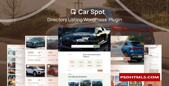 CarSpot v1.0.4-汽车目录列表WordPress插件；高级脚本、插件和；手机 -尚睿切图网