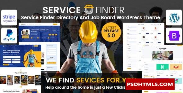 Service Finder v5.0-提供商和业务列表主题-尚睿切图网