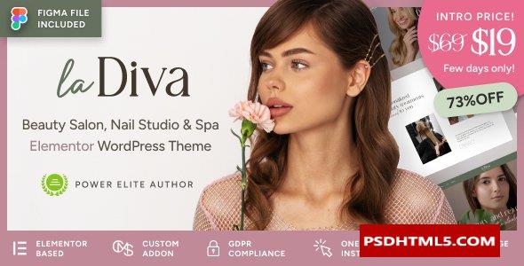 La Diva v1.0.1 - Beauty Salon & Spa WordPress Theme