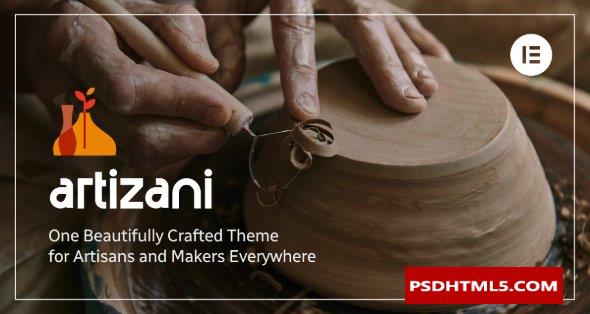 Artizani v1.0 - Handmade Artists and Artisans WordPress Theme