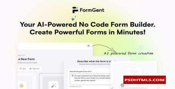 FormGent Pro v0.5.0-WordPress中的下一代AI表单生成器；高级脚本、插件和；手机 -尚睿切图网