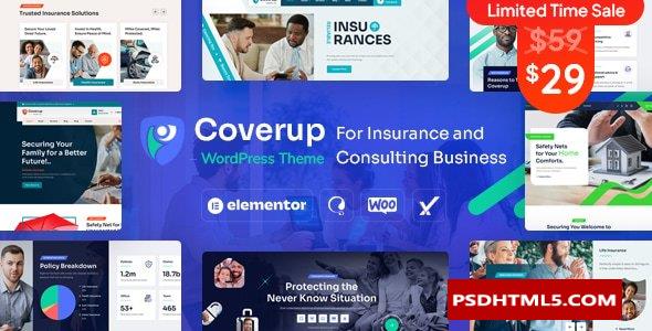 CoverUp v1.0-保险和；咨询商务WordPress主题-尚睿切图网