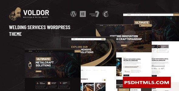Voldor v1.0.0-焊接和；金属工作WordPress主题-尚睿切图网