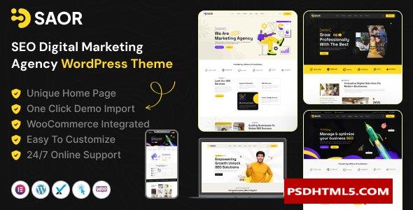 Saor v1.0.0-SEO数字营销机构WordPress主题 -尚睿切图网