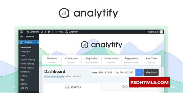 Analytify Pro v9.0.0版；高级脚本、插件和；移动-尚睿切图网