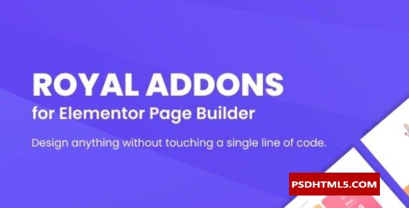 Royal Elementor Addons Pro 1.6.02；高级脚本、插件和；移动-尚睿切图网