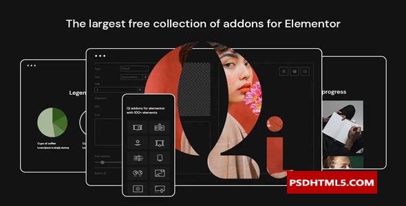 Elementor Premium v1.12的Qi插件；高级脚本、插件和；移动-尚睿切图网