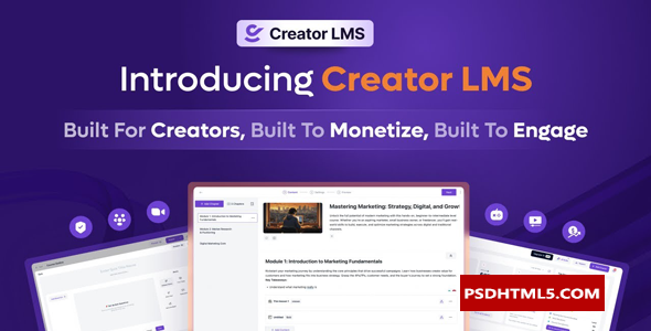 创建者LMS Pro v1.1.10；高级脚本、插件和；移动-尚睿切图网